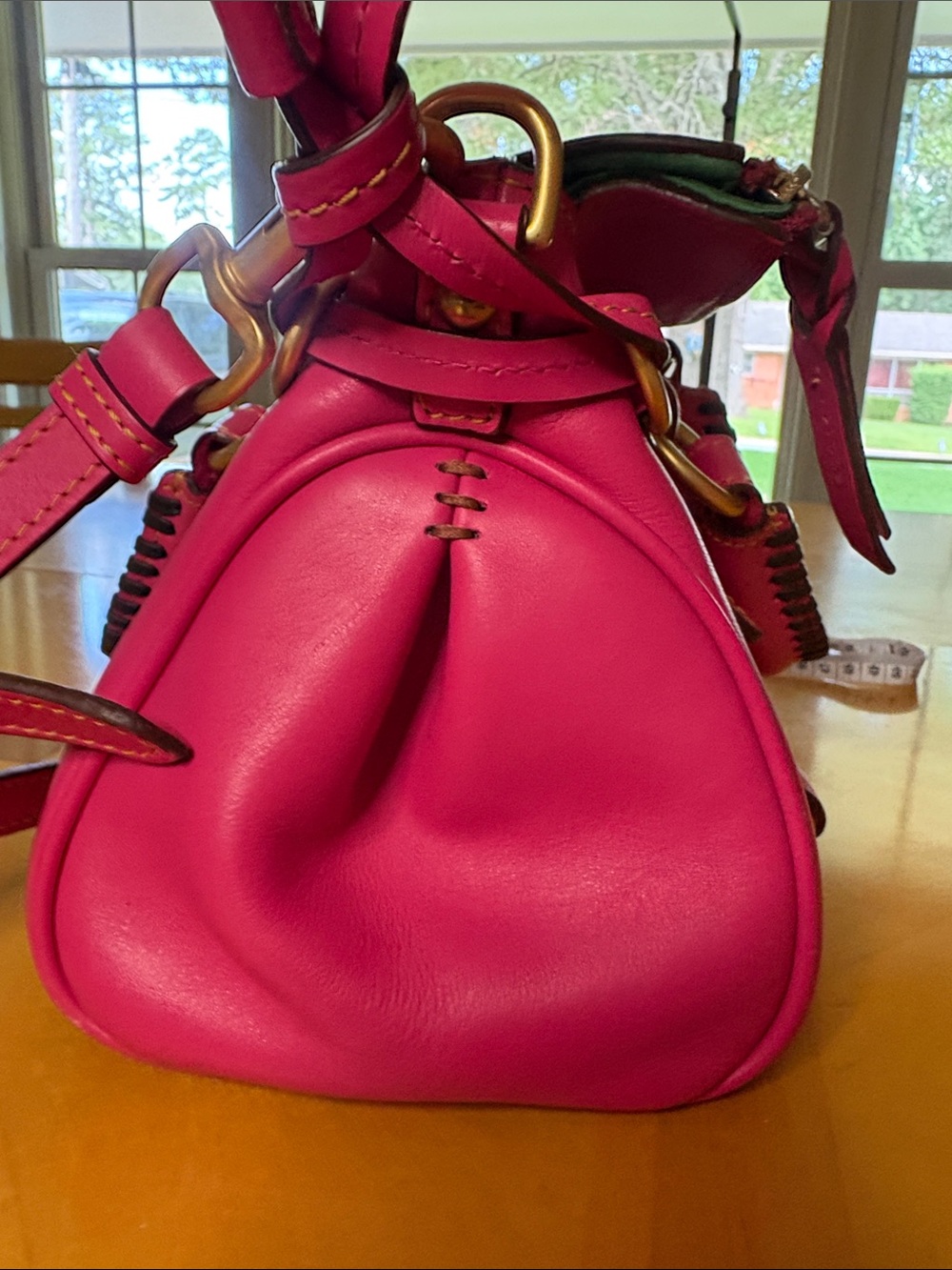 Dooney & Bourke Fuchsia Florentine Satchel - Picture 10 of 15